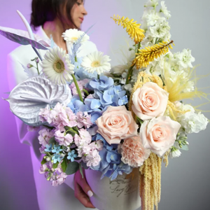 Autumn Chrysanthemum & Pine Wreath